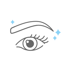 Graphic of Eye Showing an Arched Eyebrow