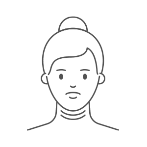 Graphic of Face Showing Folds in the Upper Neck
