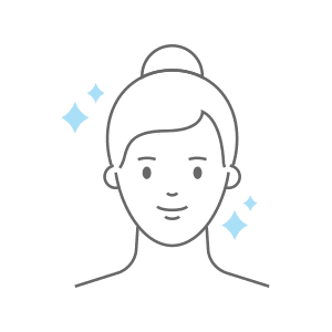 Icon of Face with Small Stars Around It Depicting Healing