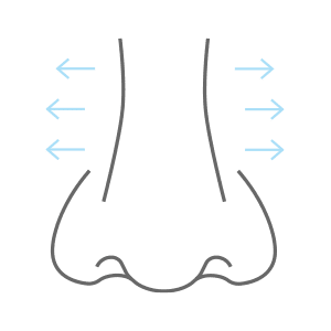 Graphic Depicting an Oversized Nose