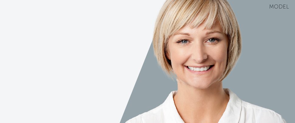Woman with Smooth Face Showing Potential Benefits of Facelift